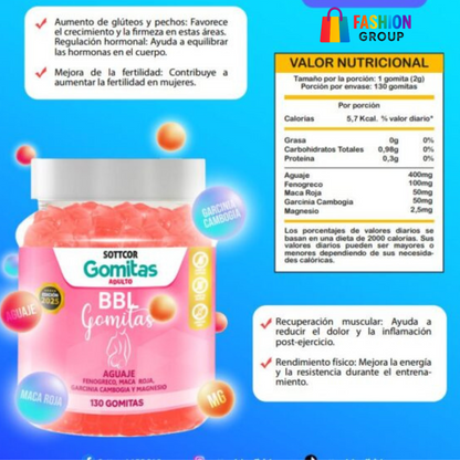 Aguaje Bbl para Adultos Gomitas Sottcor 100gr
